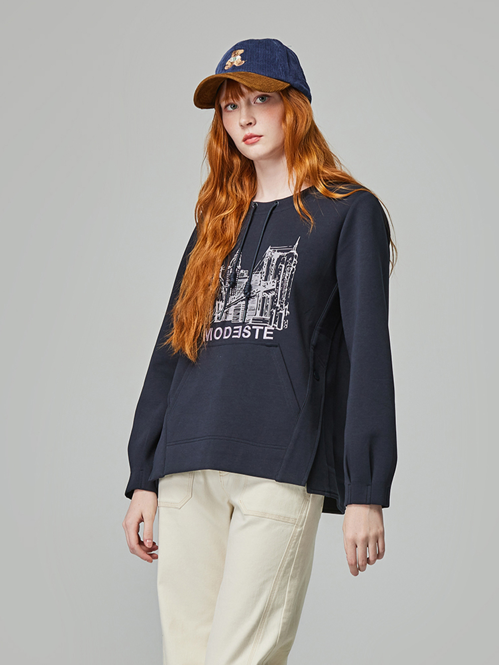 abito復古舊印圖案上衣