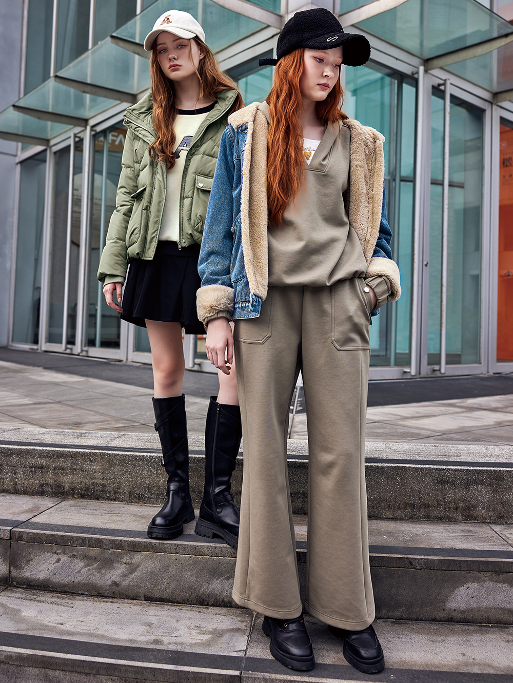 abito立體繡笑臉長褲