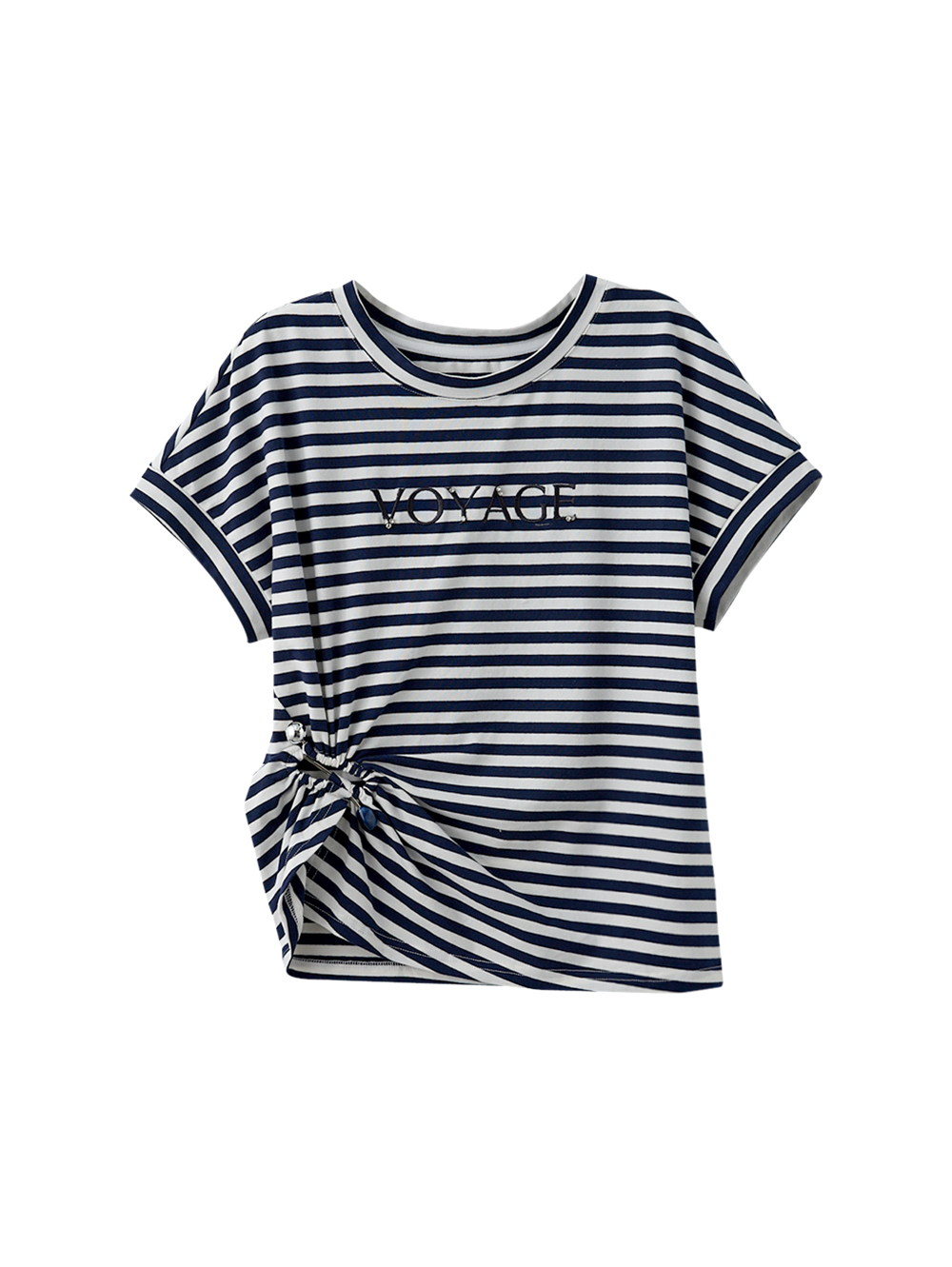 DITA簡約鑽飾抽皺T-SHIRT