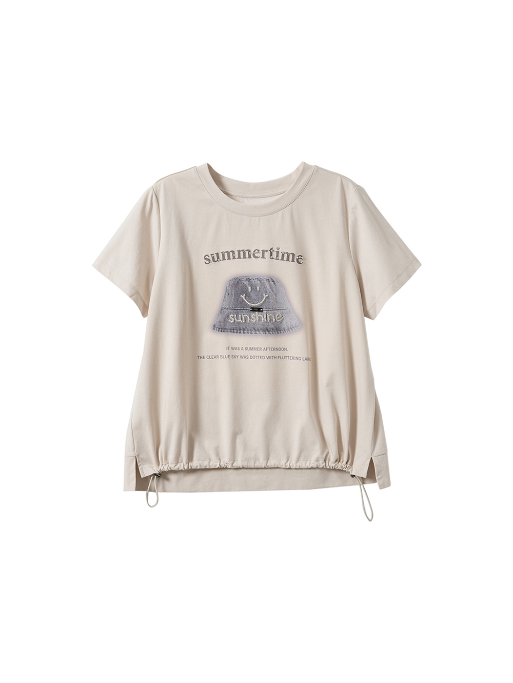 DITA夏日時光拉繩寬T-SHIRT