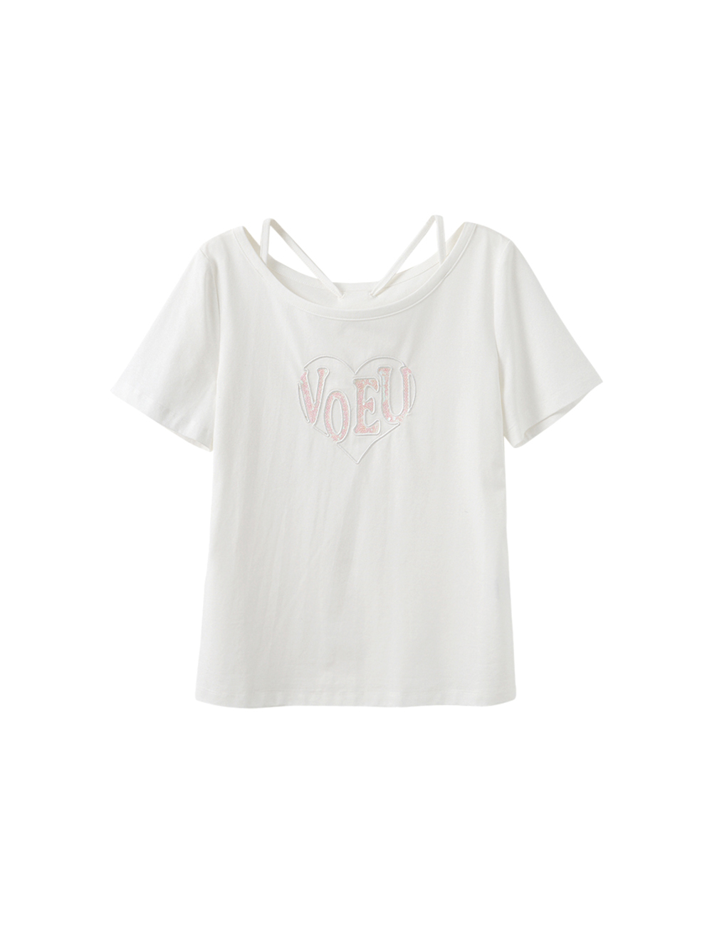 DITA低調亮片後綁結T-SHIRT