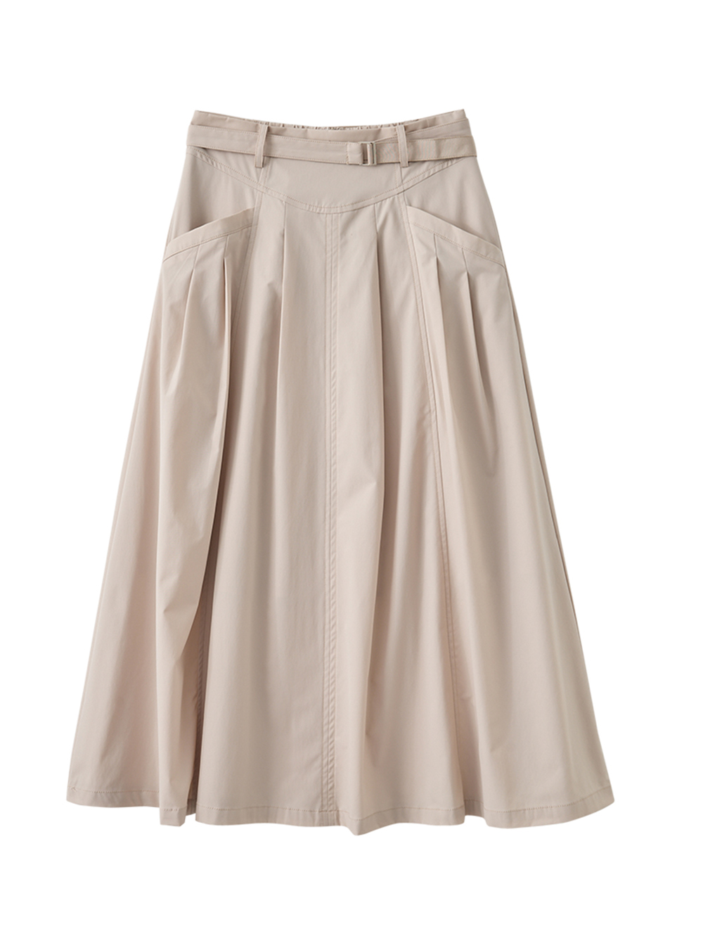 DITA質感剪接八片裙