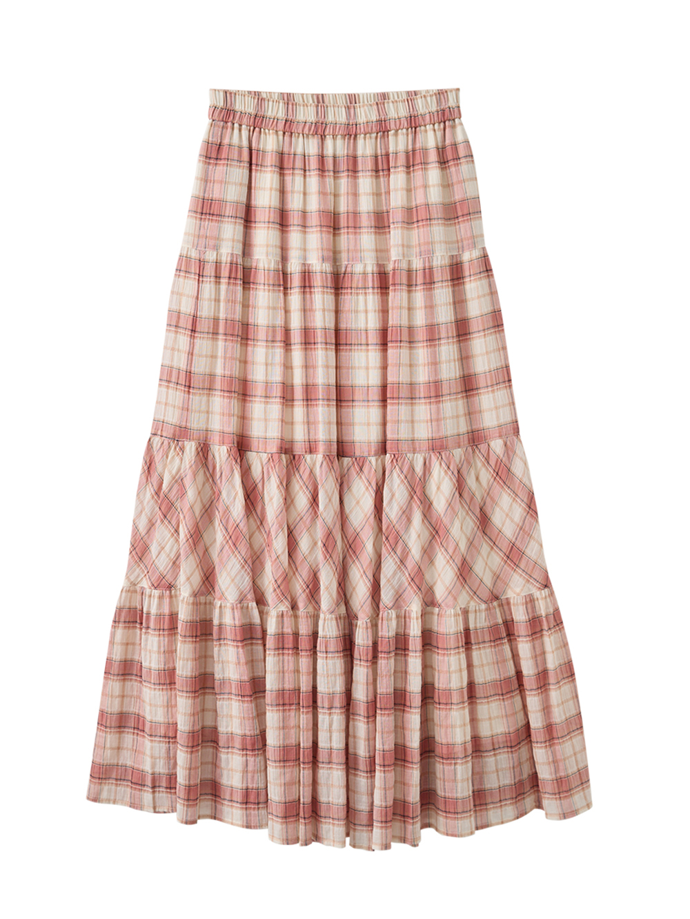 DITA甜美格紋蛋糕裙