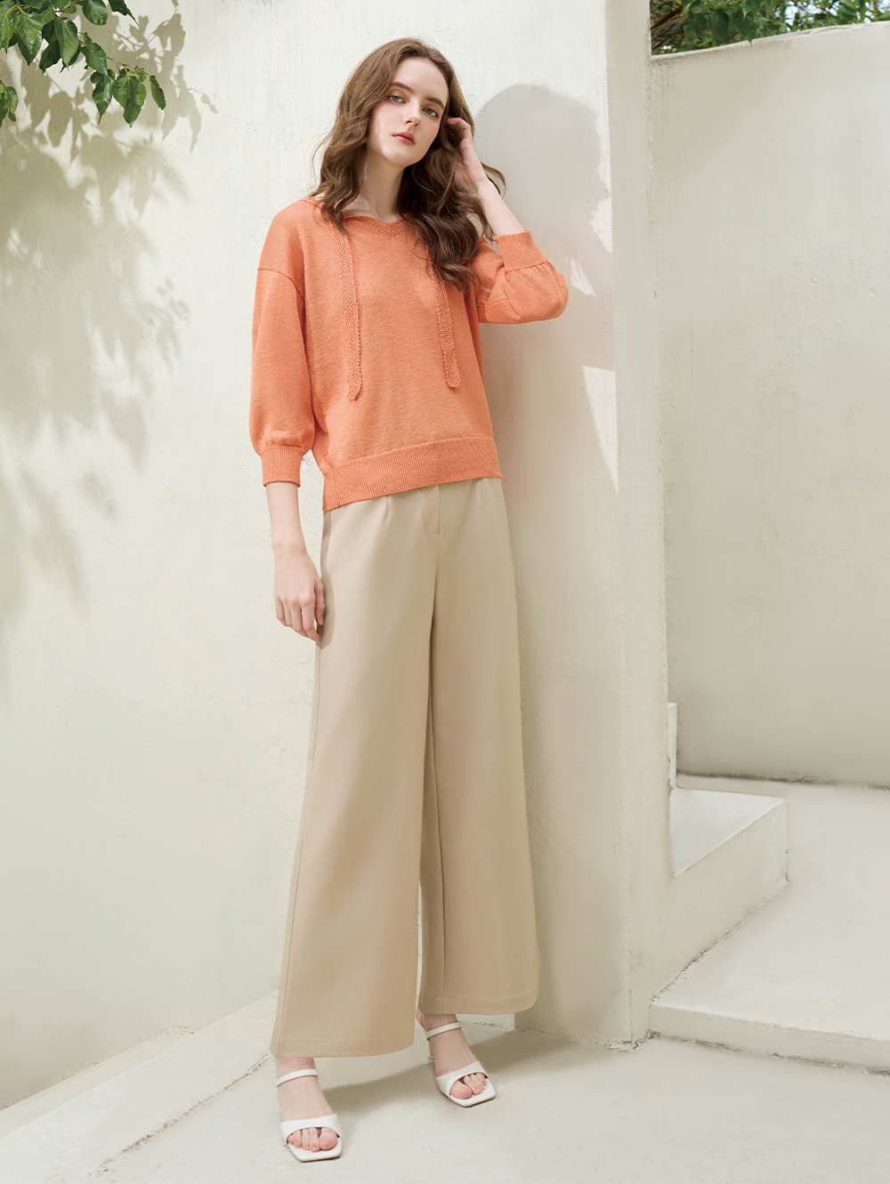 JOAN俐落都會線條通勤寬褲