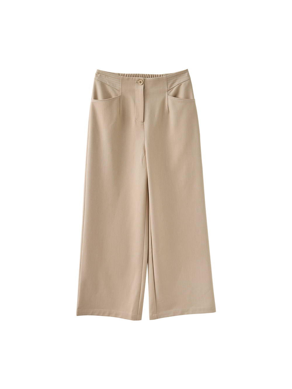 JOAN俐落都會線條通勤寬褲