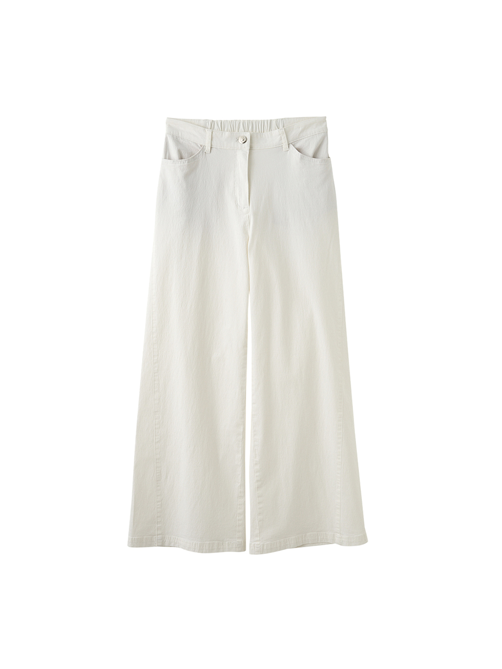 JOAN夏日降溫彈力牛仔寬褲(素色款)