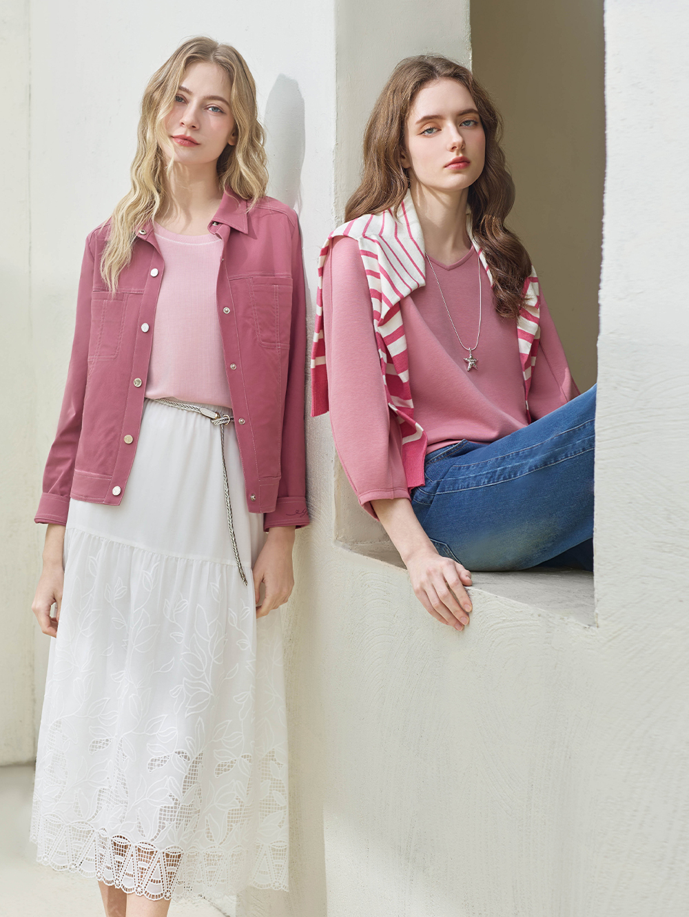 JOAN輕柔氣質刺繡蕾絲裙