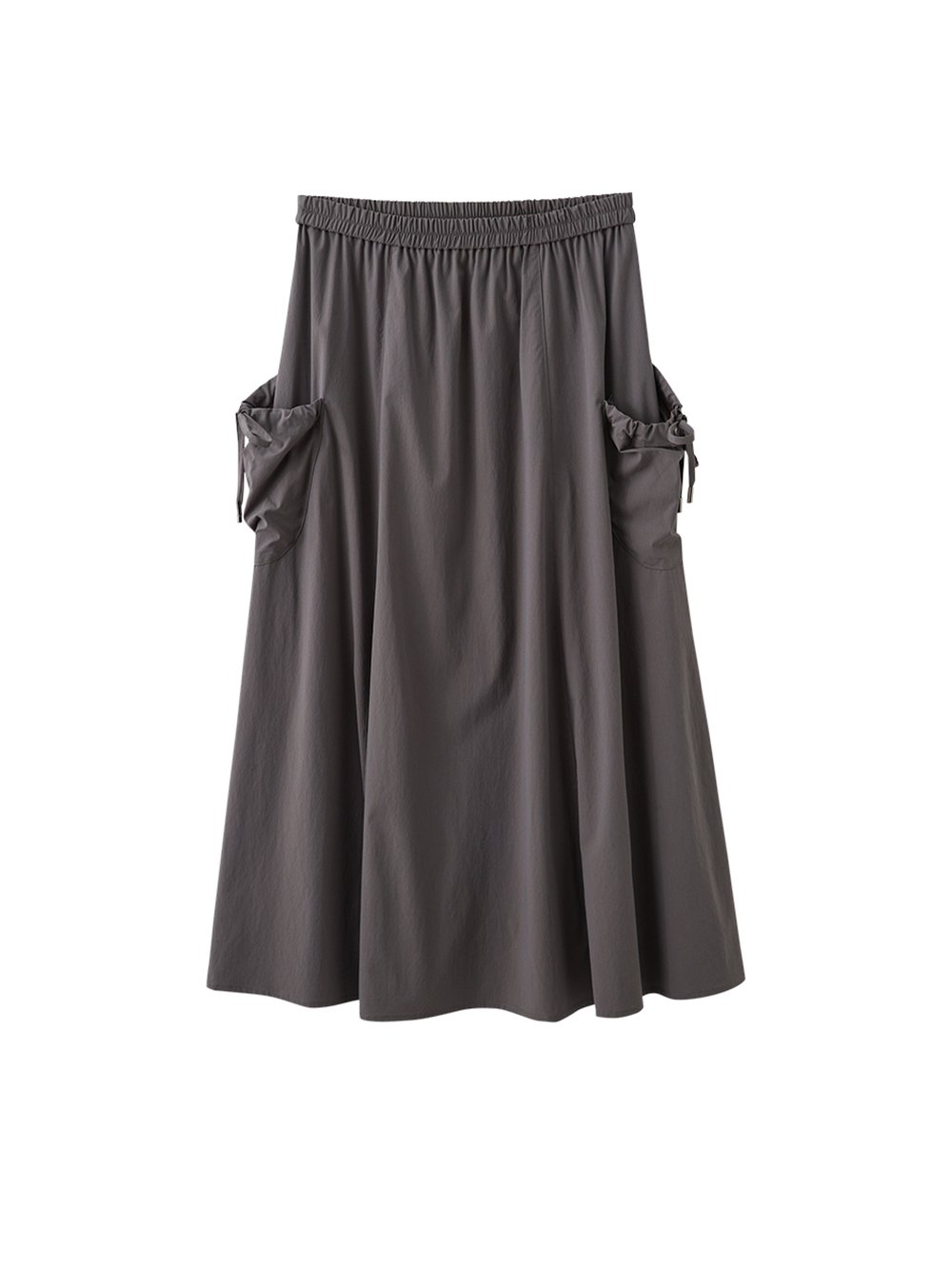 JOAN立體口袋鬆緊腰A字長裙