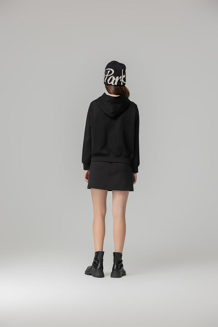 abito織帶腰頭空氣布短裙