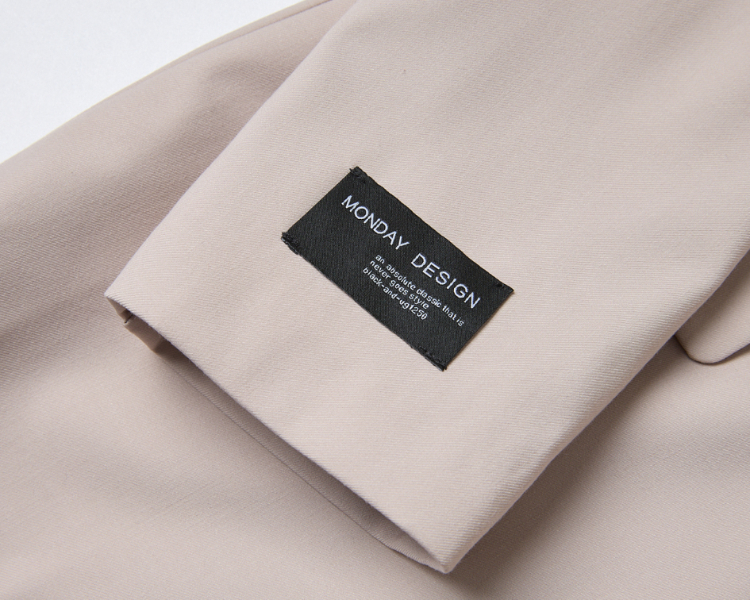 abito針織領片西裝外套