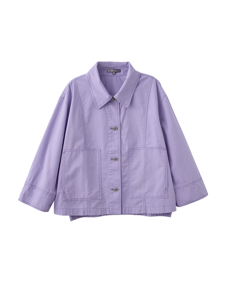 abito刺繡小字薄料牛仔外套