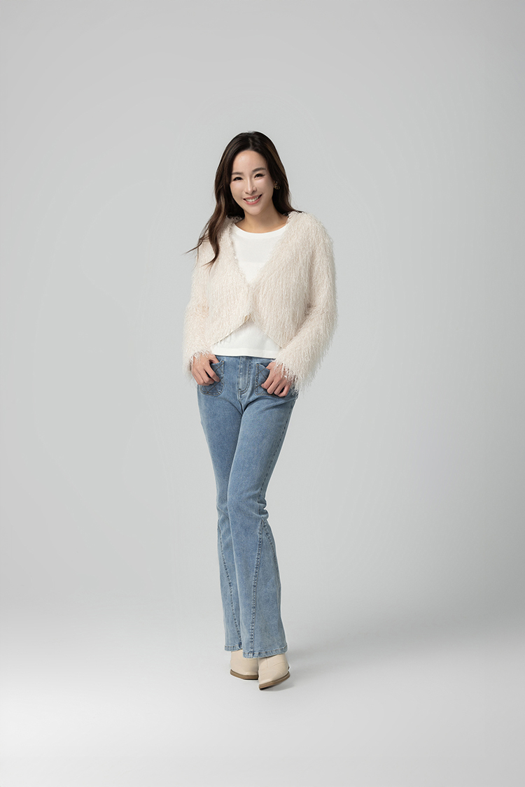 CHANG YU x abito兩件式蓬鬆短毛上衣