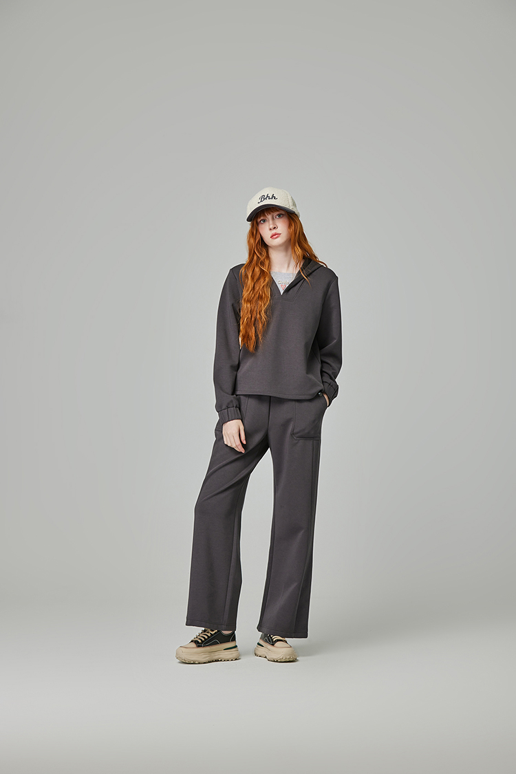 abito立體繡笑臉連帽上衣