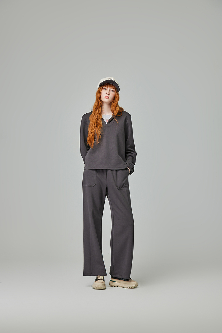 abito立體繡笑臉連帽上衣