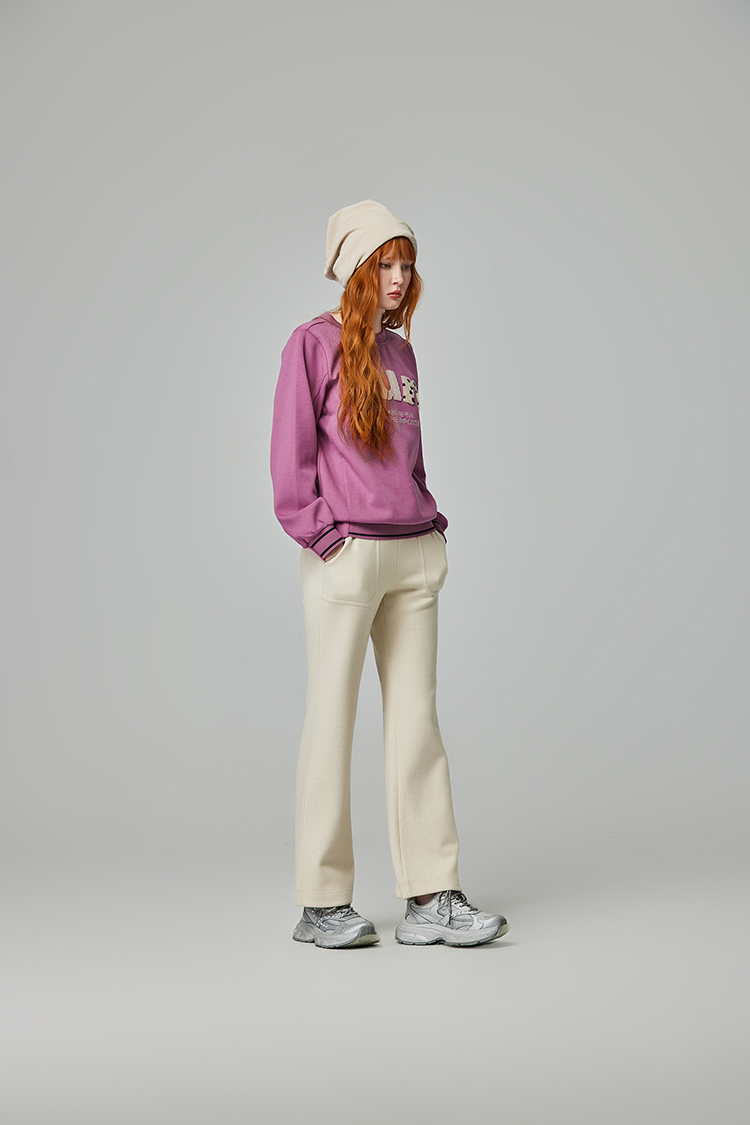 abito可愛毛絨字母連帽上衣