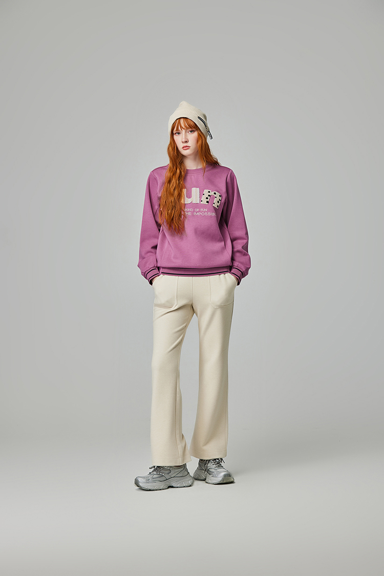 abito可愛毛絨字母連帽上衣