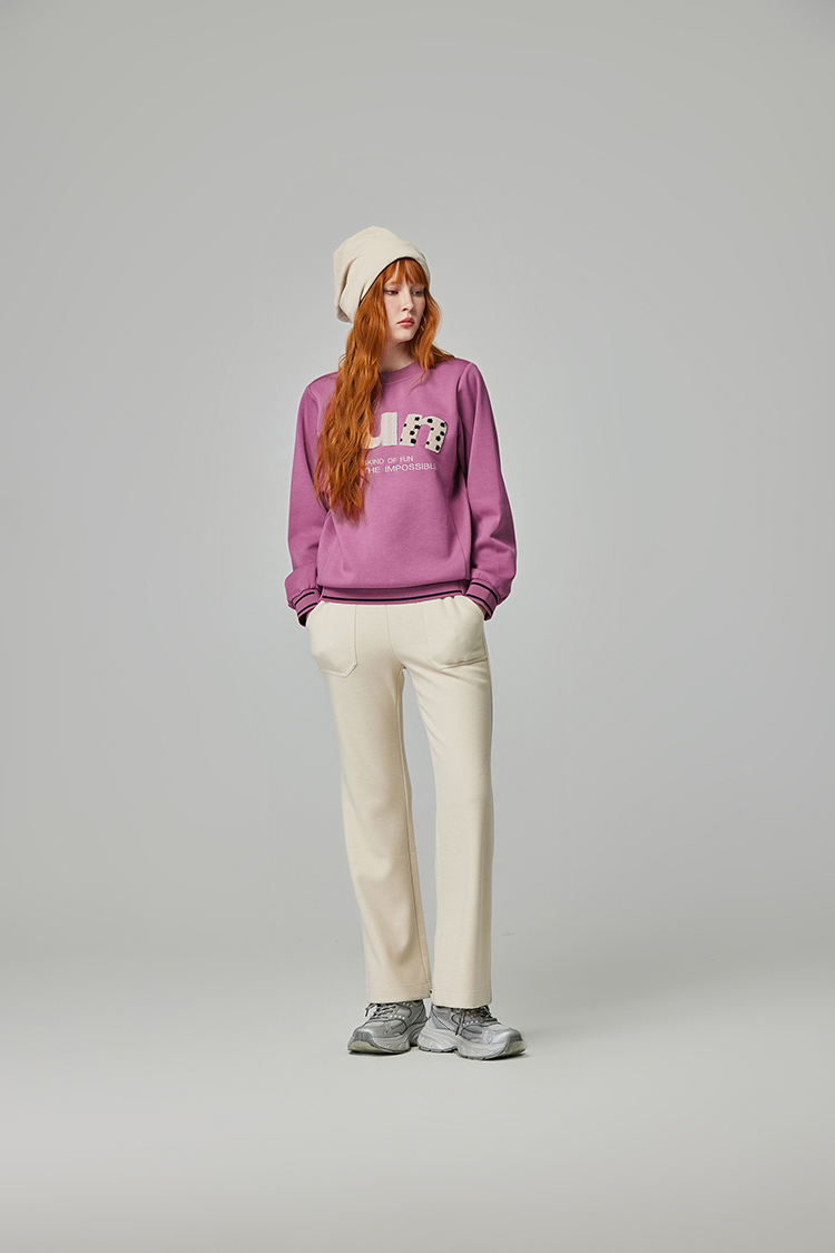 abito可愛毛絨字母連帽上衣