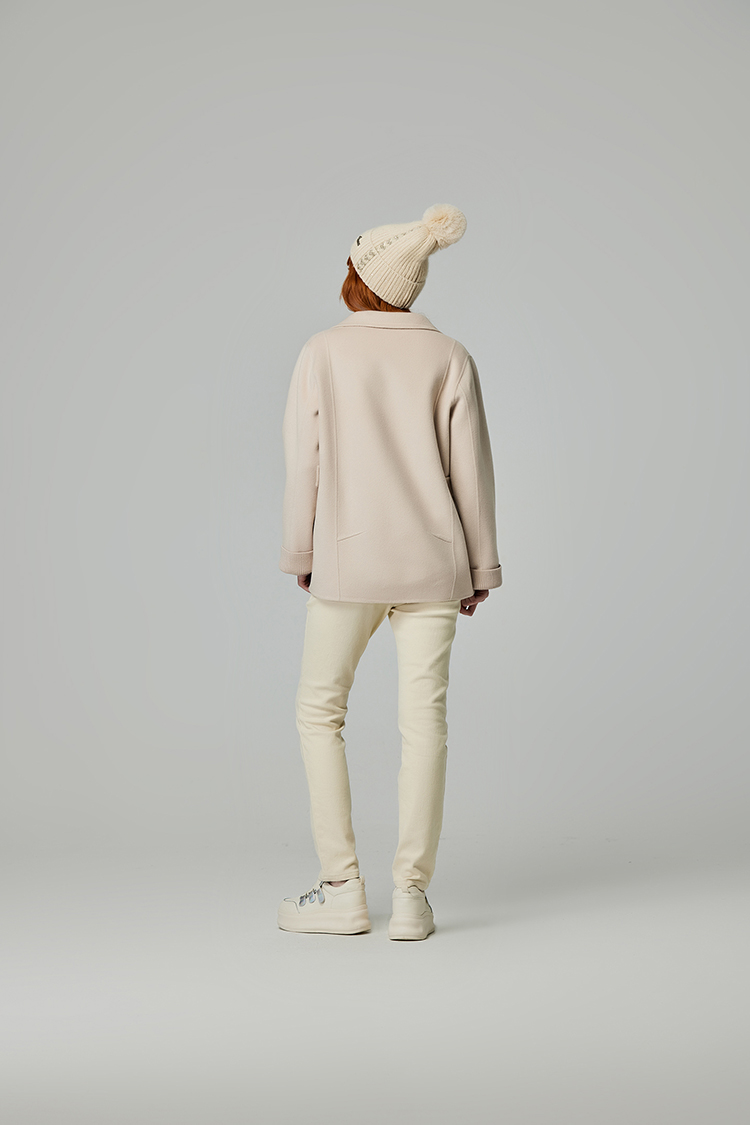 abito刺繡字內刷毛直筒褲