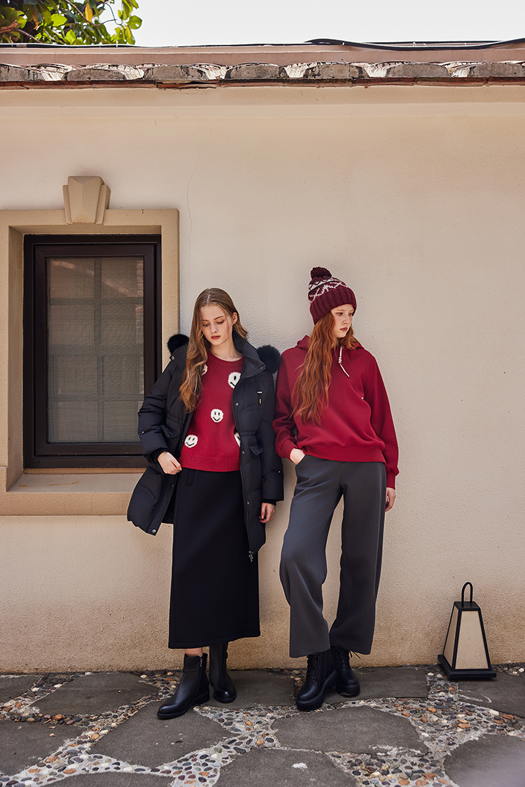 abito俐落寬鬆彎刀褲