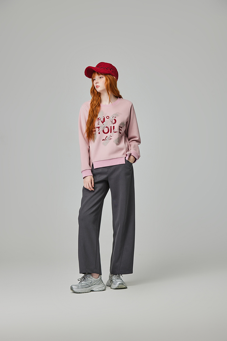 abito俐落寬鬆彎刀褲