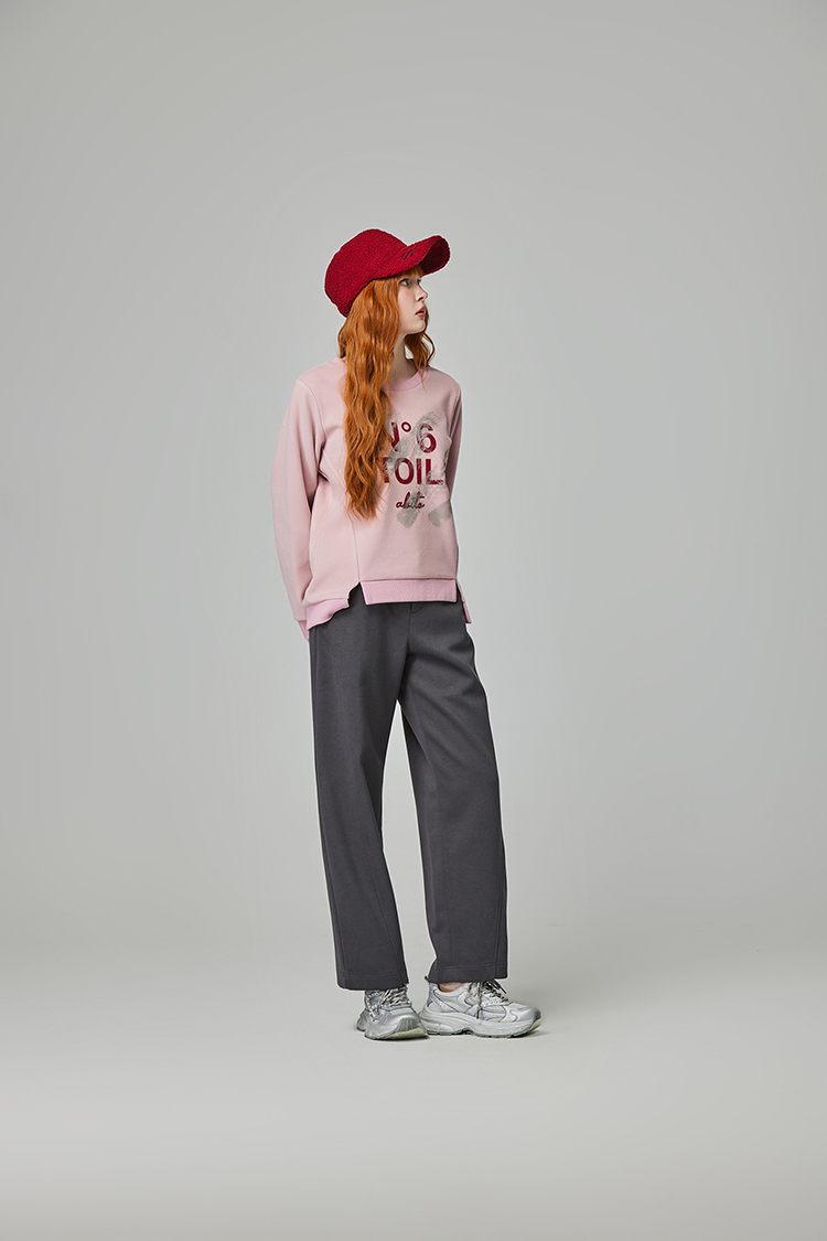 abito俐落寬鬆彎刀褲