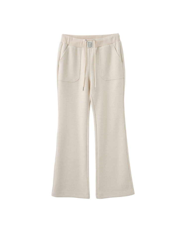 abito雙口袋微喇叭長褲