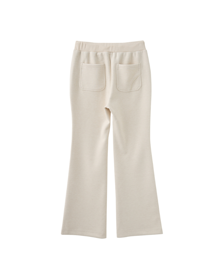 abito雙口袋微喇叭長褲