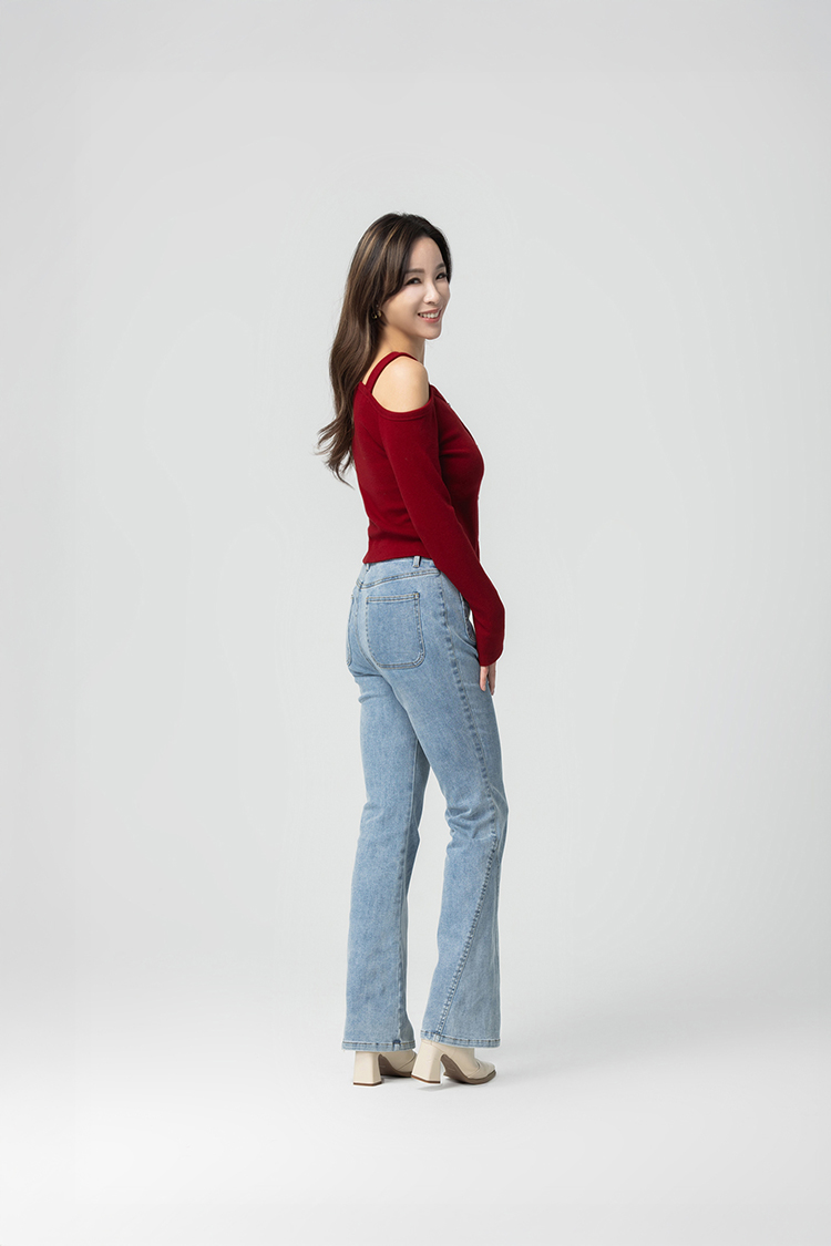 CHANG YU x abito棉質微喇叭牛仔褲