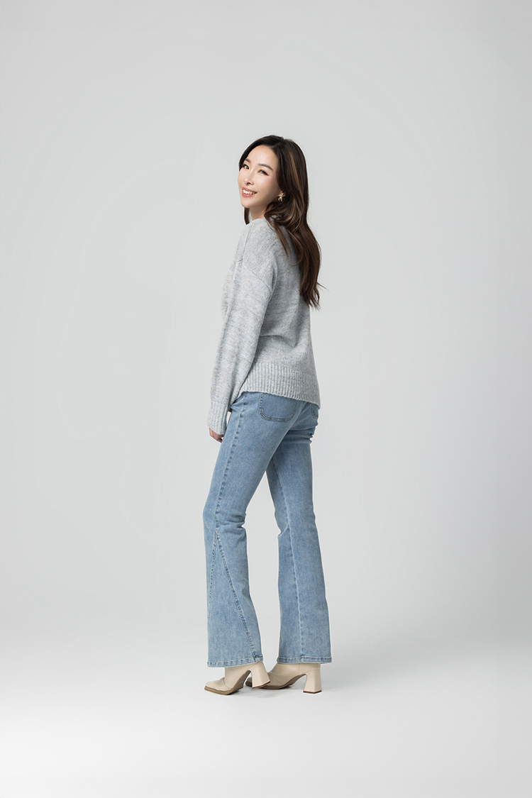 CHANG YU x abito棉質微喇叭牛仔褲