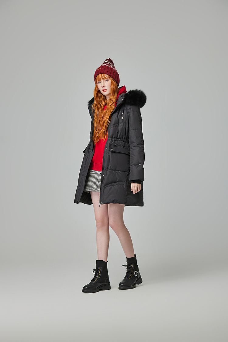 abito氣質排釦千鳥格紋短裙