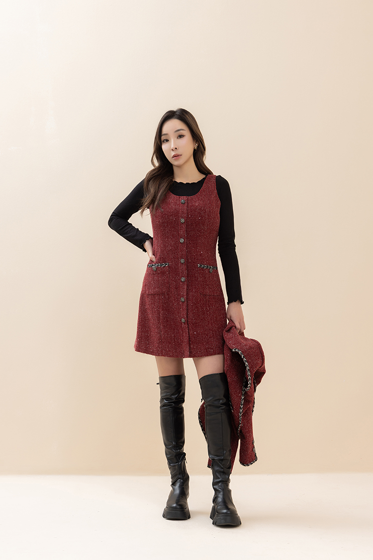 CHANG YU x abito氣質兩件式連身洋裝