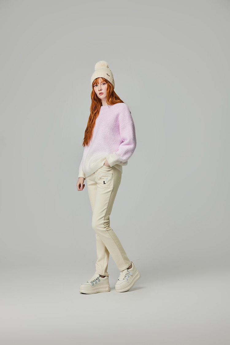 abito溫暖漸層針織上衣