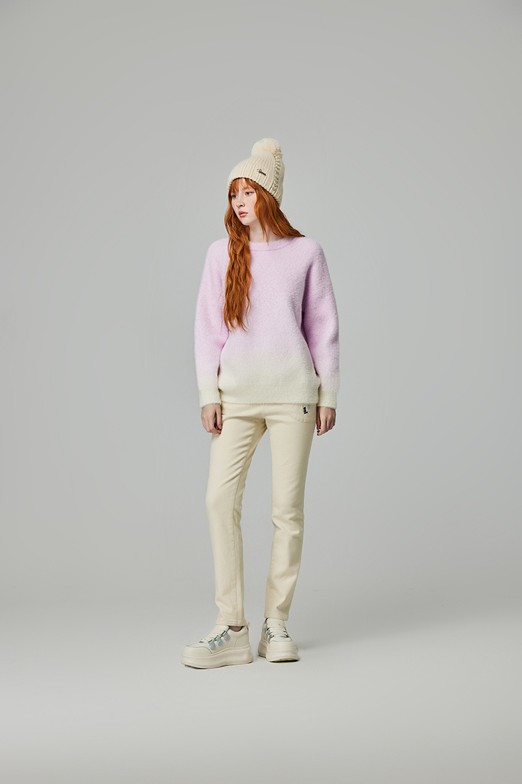 abito溫暖漸層針織上衣