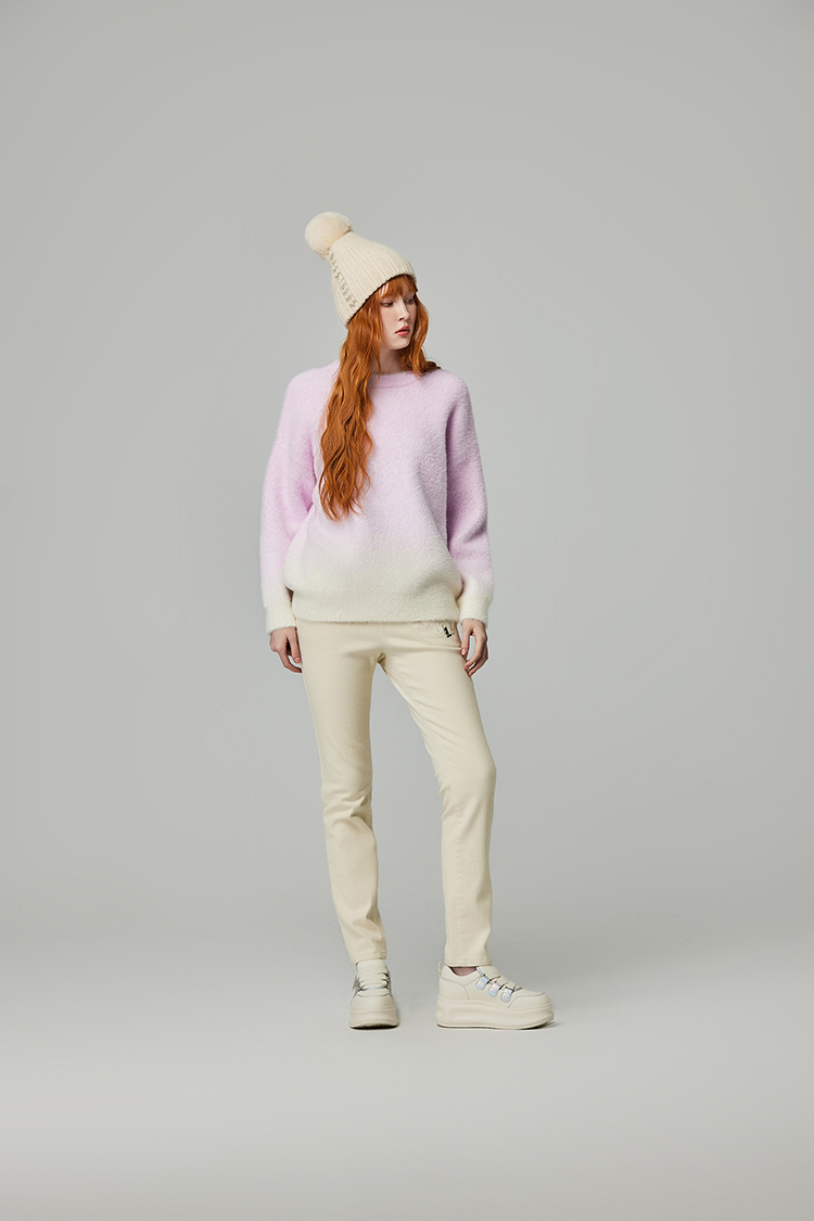 abito溫暖漸層針織上衣