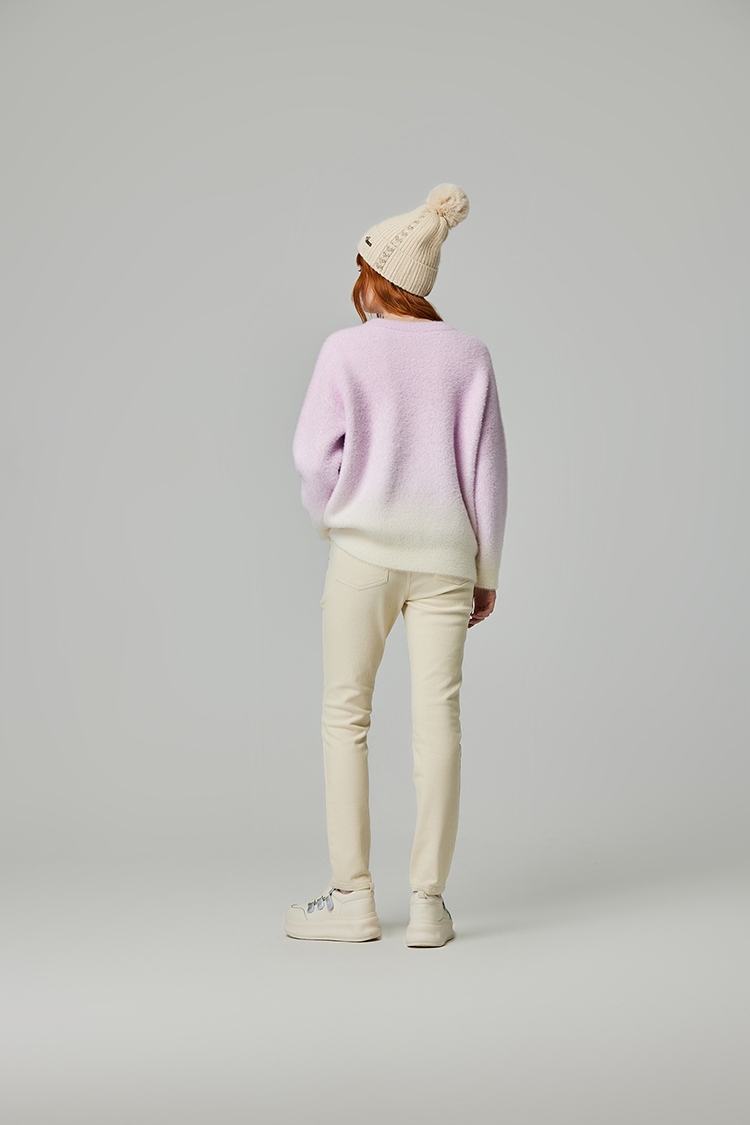 abito溫暖漸層針織上衣