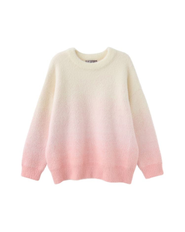 abito溫暖漸層針織上衣