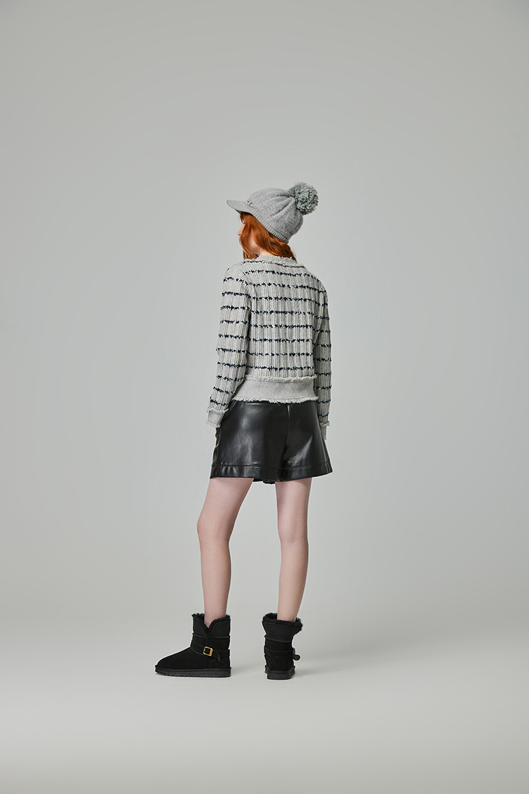 abitoV領條紋開襟衫