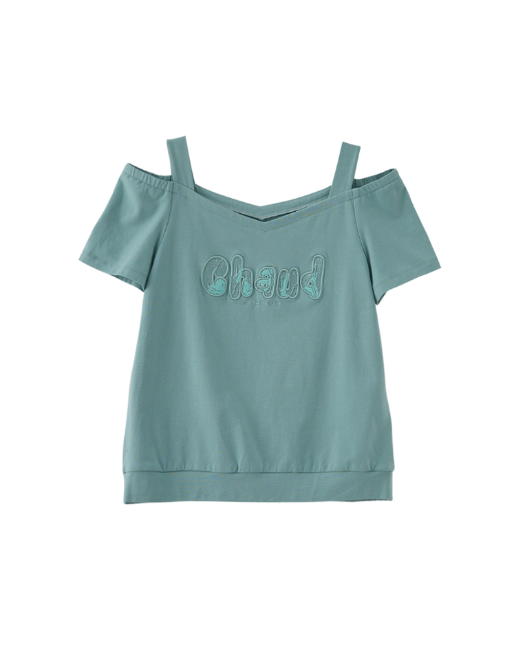 DITA吊帶小露肩T-SHIRT