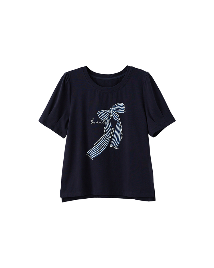 DITA日系蝴蝶結印圖T-SHIRT