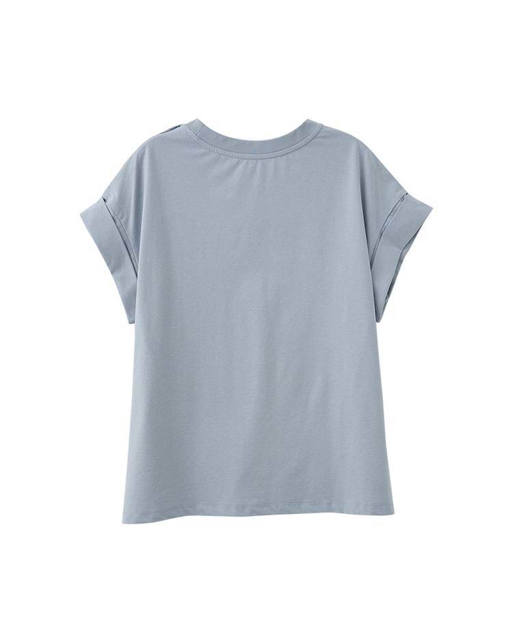 DITA基本款百搭法國袖T-SHIRT