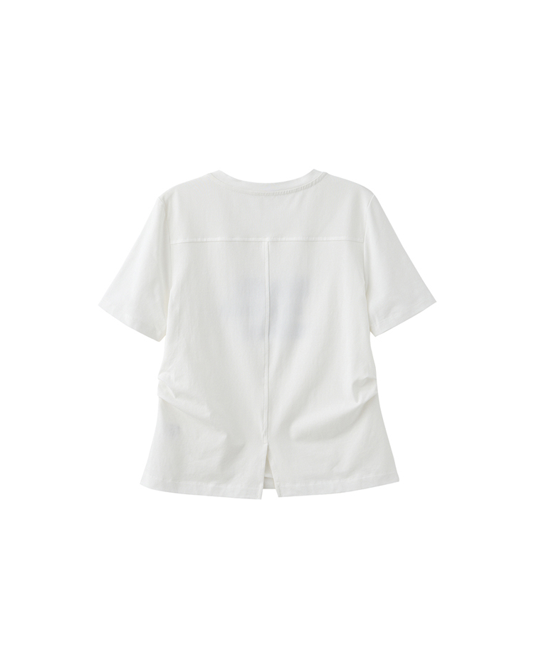 DITA精緻亮片字母T-SHIRT