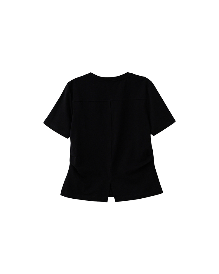 DITA精緻亮片字母T-SHIRT