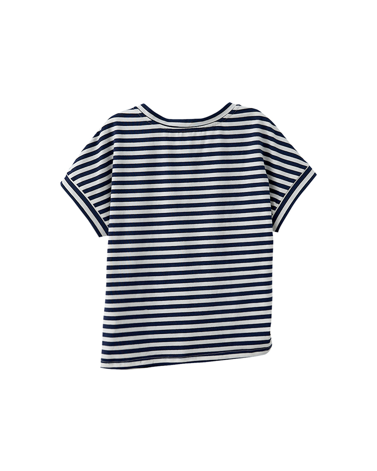 DITA簡約鑽飾抽皺T-SHIRT