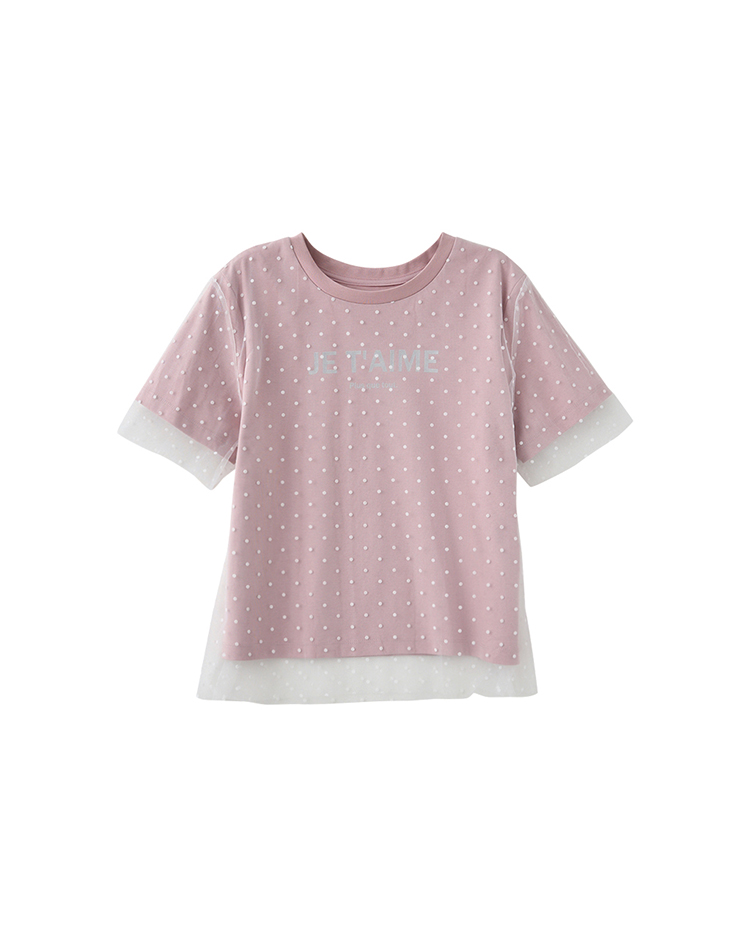 DITA愛你水玉網紗T-SHIRT