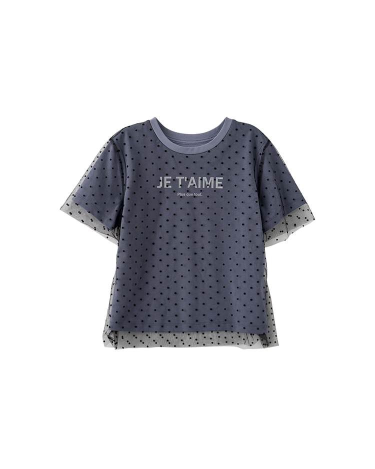 DITA愛你水玉網紗T-SHIRT