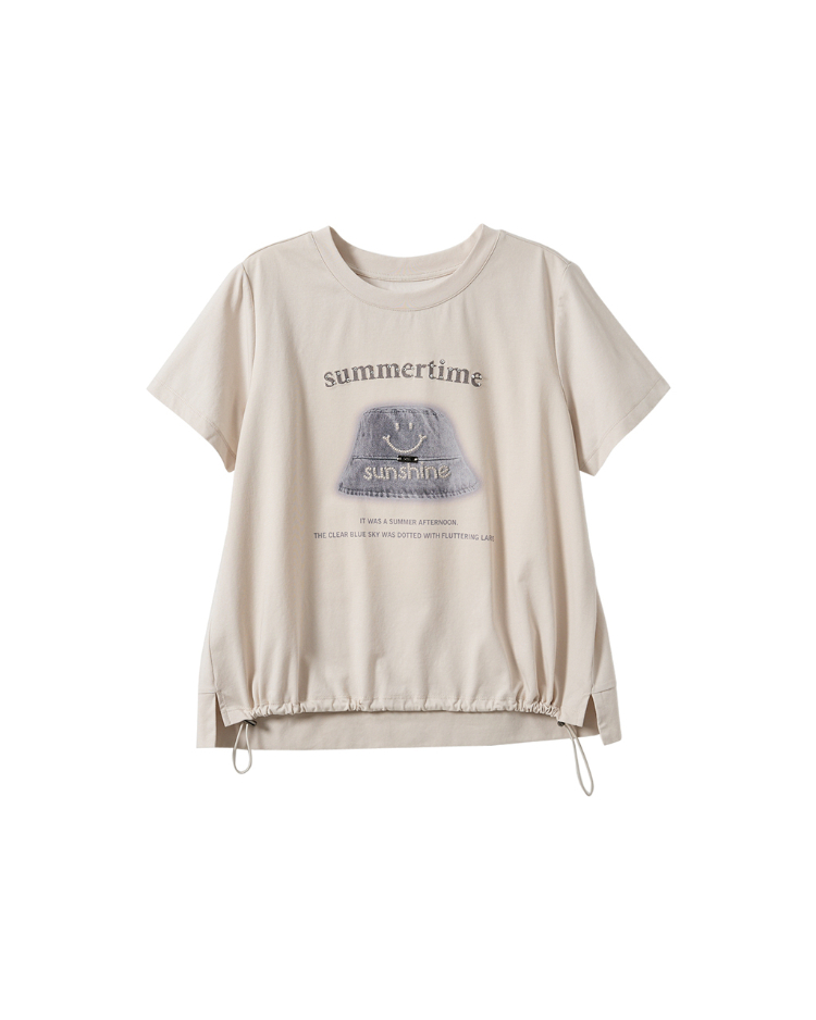 DITA夏日時光拉繩寬T-SHIRT