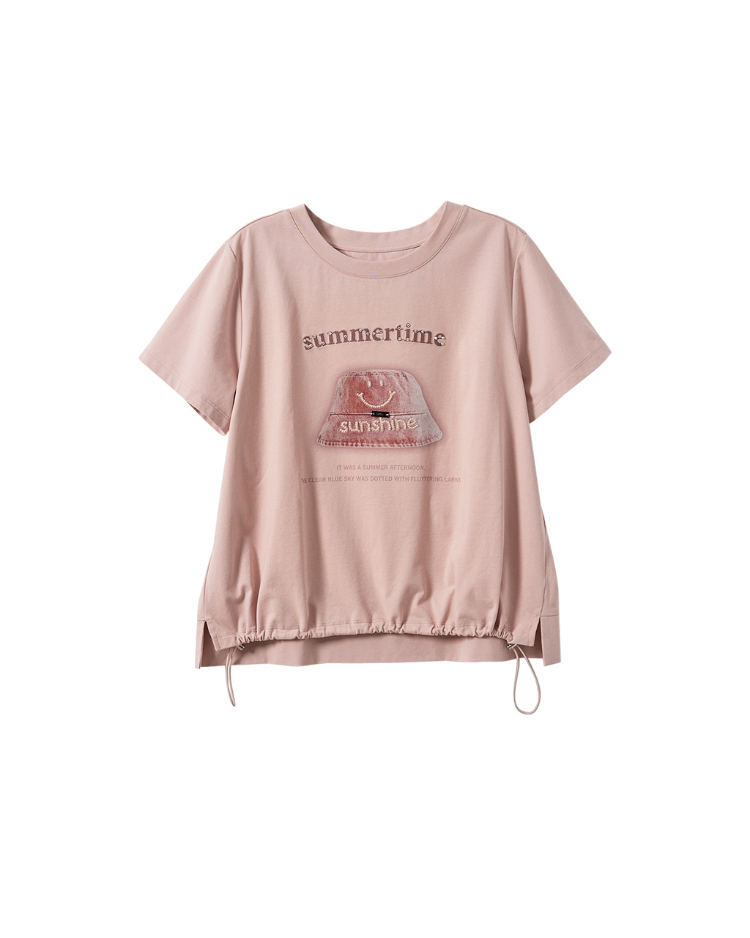 DITA夏日時光拉繩寬T-SHIRT