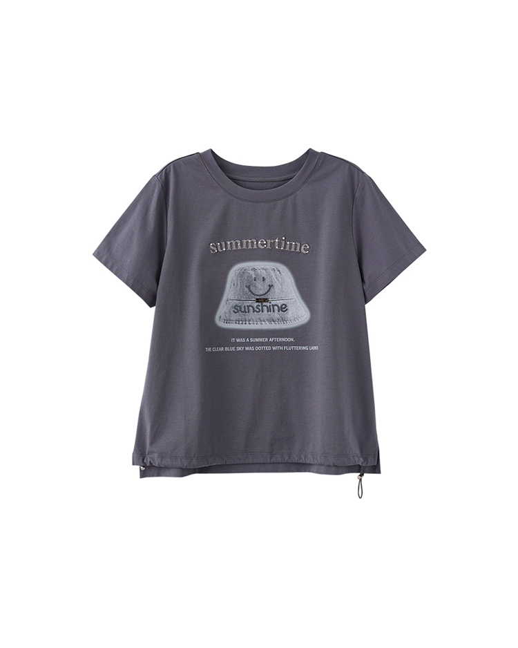 DITA夏日時光拉繩寬T-SHIRT