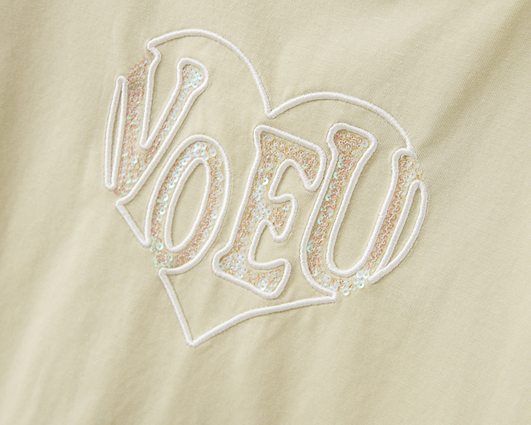 DITA低調亮片後綁結T-SHIRT