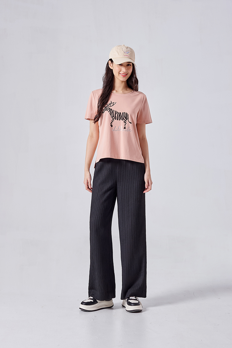 DITA小鹿印花休閒T-SHIRT